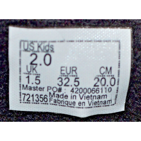 AWESOME Vans Old Skool SK8 Hi Black High Top Sneakers - Kid's 2.0 EU 32.5 UK 1.5 - Picture 3 of 9